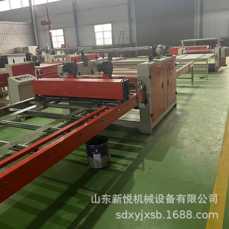 竹木纤维板胶膜覆膜机 大板覆膜机 UV漆高光板贴面机