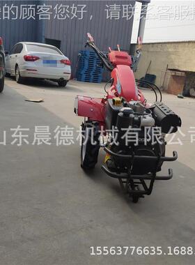 柴油扶耕手耕翻地机 四驱地旋耕GYB多功田能开沟犁地机