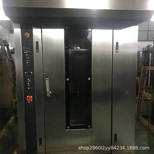 大型16盘热风旋转炉汉堡蛋面包糕月饼生产线烤箱大型36盘