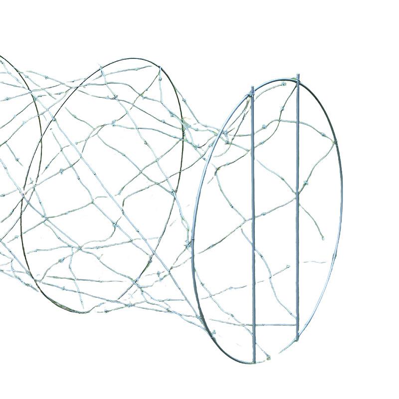 蛇腹型模拟铁丝网野战训练器材包塑隔离网军训模拟蛇腹形铁丝网