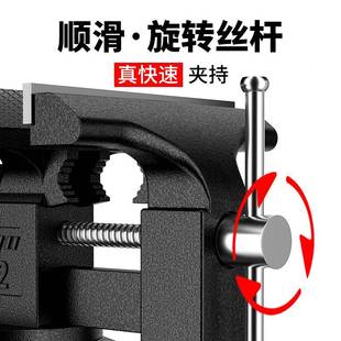 COX台木工小夹具桌虎台钳工作型台虎钳多功能迷你平口钳钳木雕固