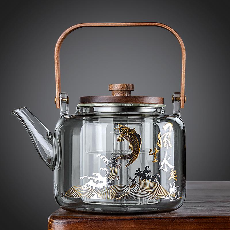 玻璃茶壶煮茶壶耐高温电陶炉高档养生蒸茶壶大容量烧水泡茶壶单壶