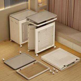衣服收纳箱大容量特大号家用翻盖卧室衣物被子整理箱可折叠储物柜