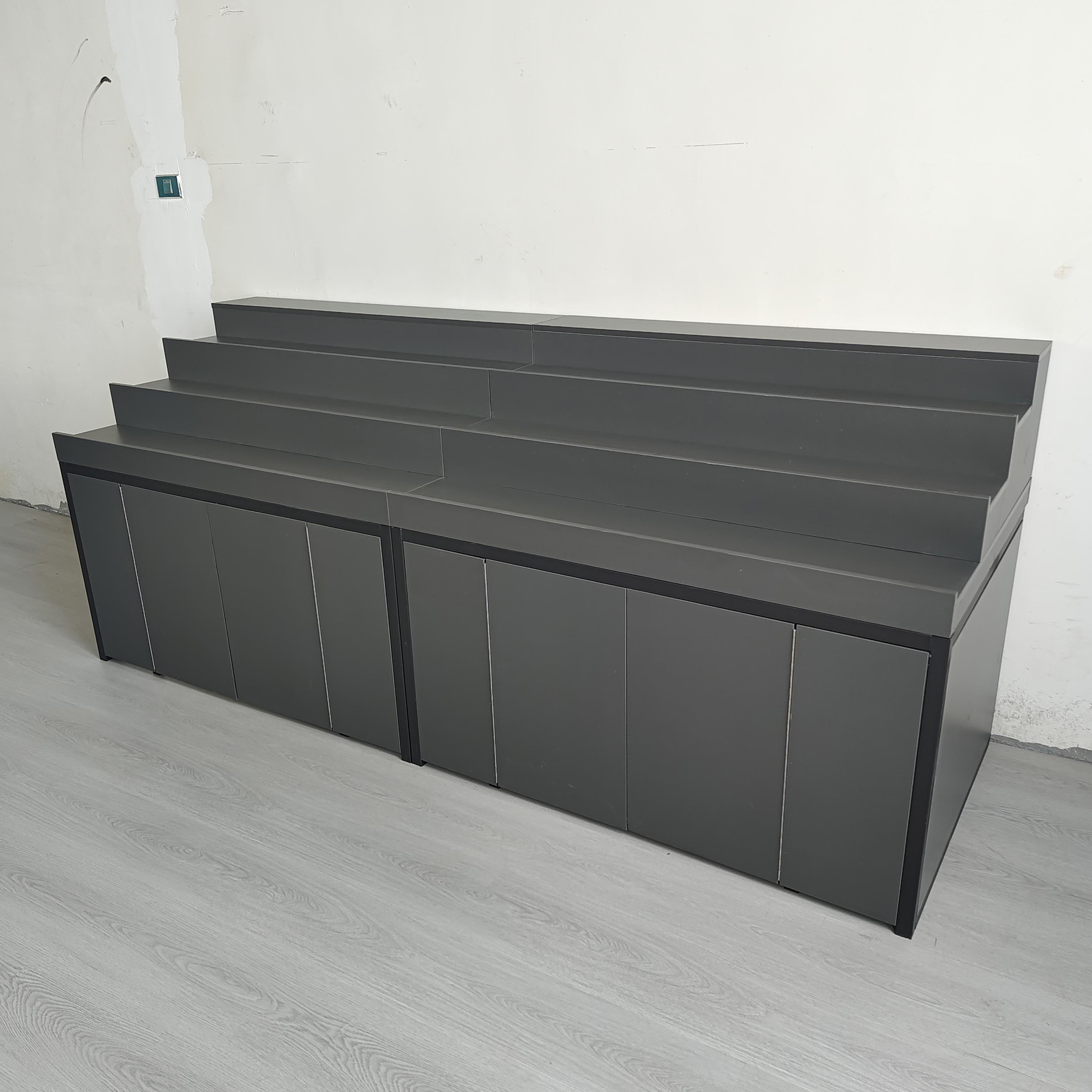 水果货架展示架阶梯超市果蔬台阶中岛多层实木梯形置物架定制展柜