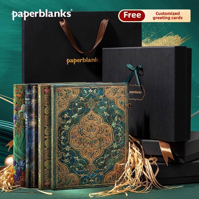 paperblanks佩兰克黑金礼盒笔记本本子文艺精致覆古生日礼物套装