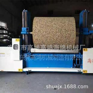 数控海卷切自机海绵圆机械设绵GHPQ 全动棉材圆筒海绵切片 165备