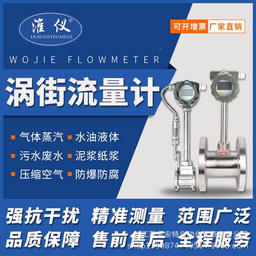 厂家直销智能管道涡街计流量 蒸汽式厂流量计 空气流量计的生产家