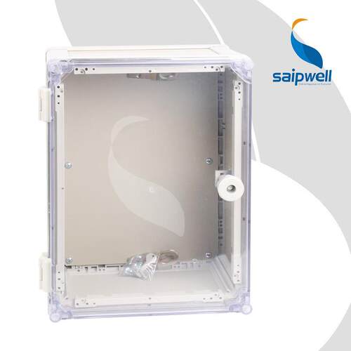 开门式合saipwell页式带塑 料PVC端子450*350箱适用配锁电板信号