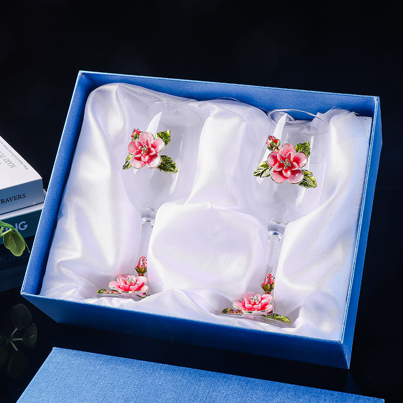 森以水晶高脚欧式红酒杯高档礼盒
