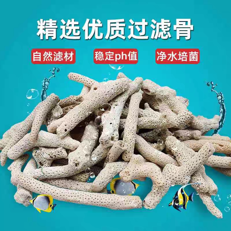 鱼缸过滤材料珊瑚骨鱼池
