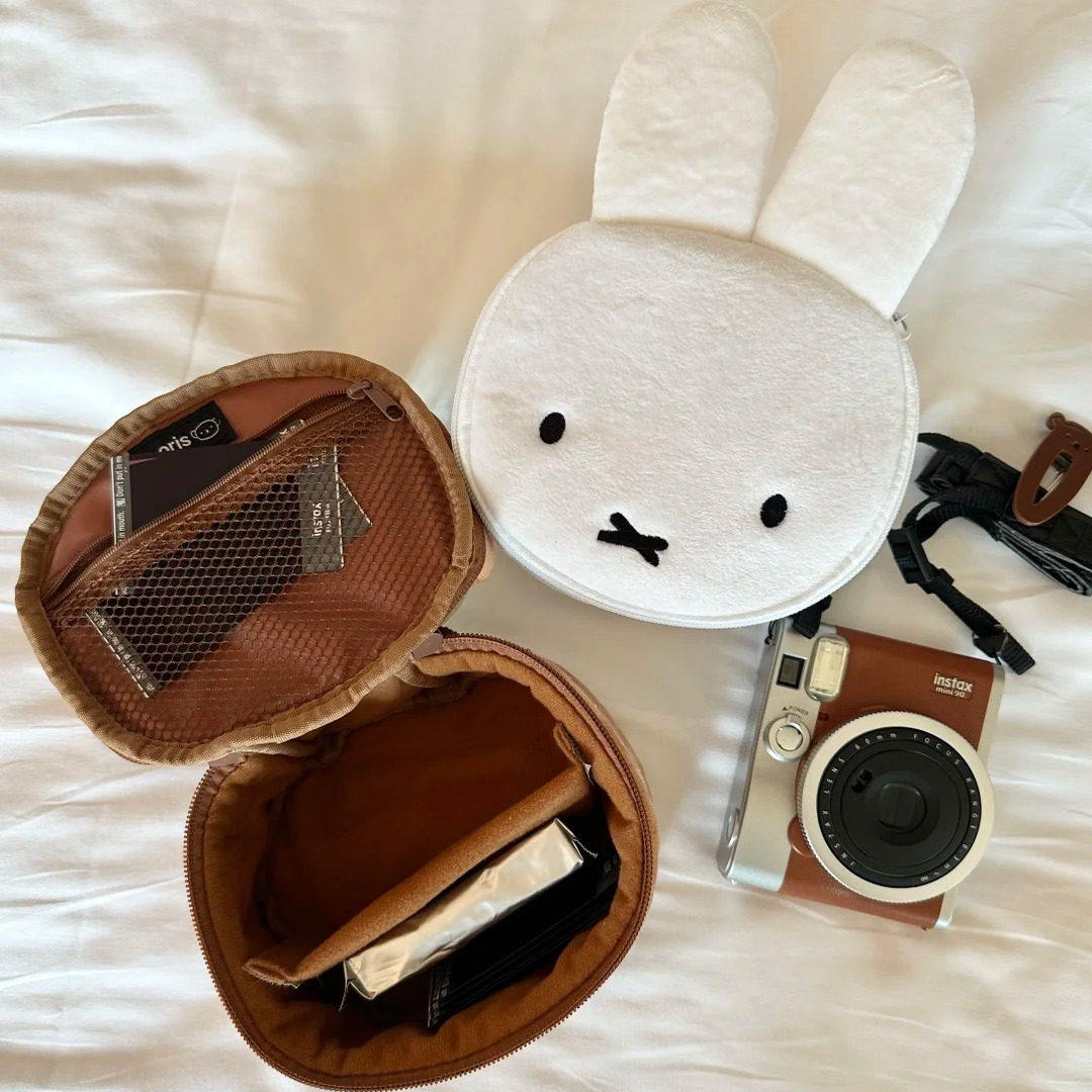 相机包可爱小熊相机包拍立得收纳包保护套小巧便携微单数码相机包