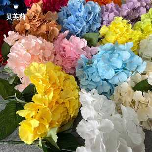 婚庆仿真花5头把束绣球婚礼场景布置花墙摆放假花摄影装饰花