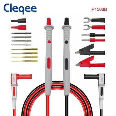 Cleqee P1503B万用表笔多功能可换针 电子维修工具套件