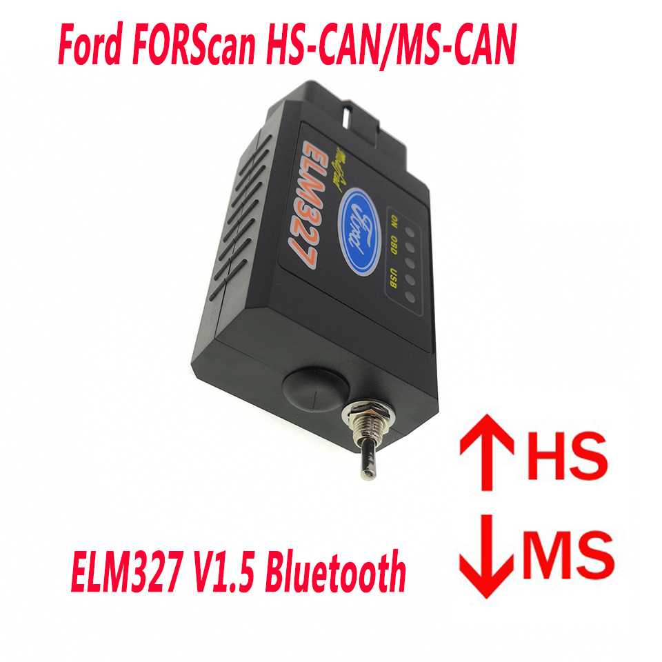 热销 HS/MS ELM327 V1.5 Switch Ford FORScan Bluetooth