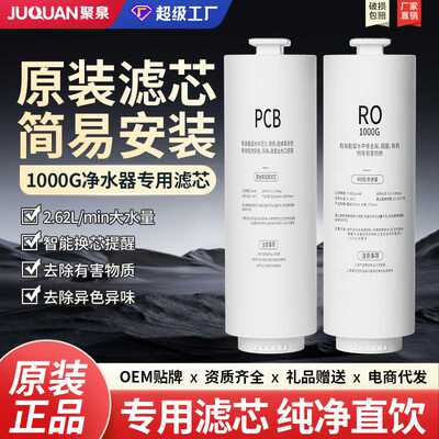 1000G净水器专用二级滤芯碳纤维阻垢PCB滤芯RO反渗透膜滤芯除水垢
