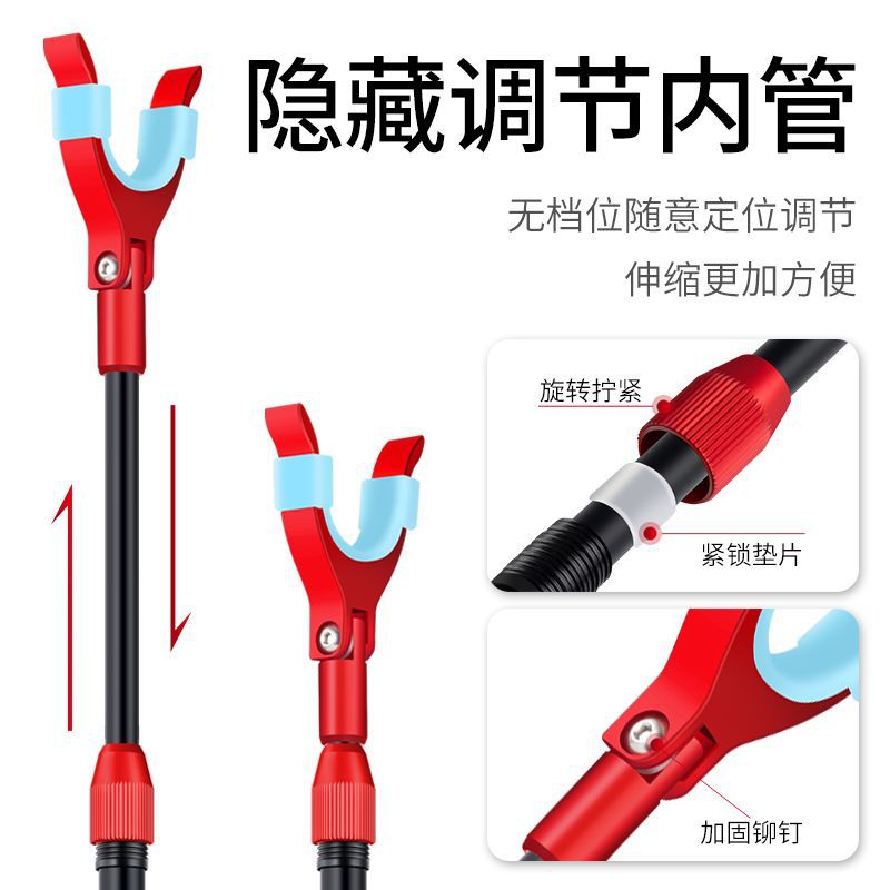 支架后挂炮台钓鱼鱼竿支架鱼杆架杆万能固定渔具后挂配件大全通用