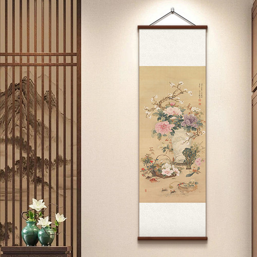 新中式国画玄关装饰画书房字画