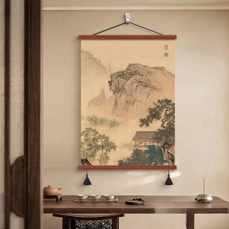 宋代美学书房茶室装饰画玄关画