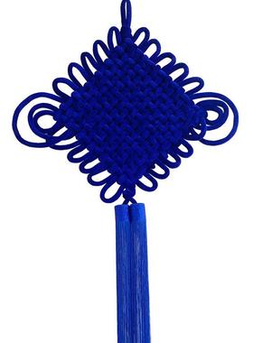 大号中国结挂饰客厅高档蓝色挂饰入户门乔迁玄关墙上装饰道具平安