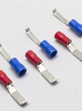 LBV凹片型预绝缘接线冷压端子端头LBV1.25/2/5.5-3/4.6紫铜线鼻