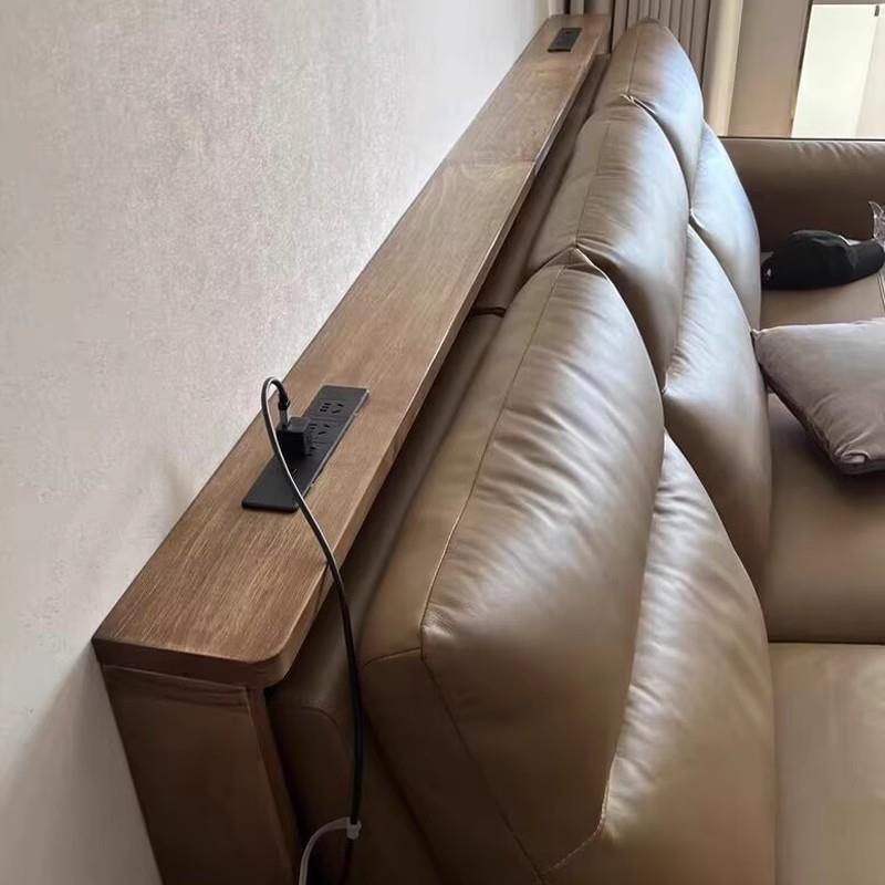 实木电动沙发后置物架靠墙落地缝隙床头后背收纳架暖气片长条窄边