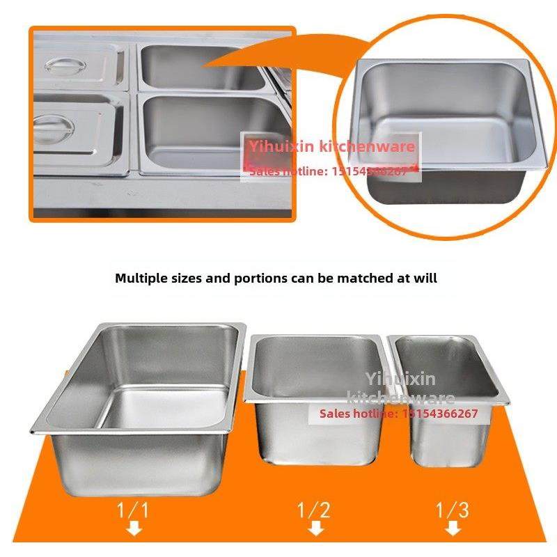 快餐店保温饭桌快餐车玻璃罩电加热蒸蔬菜小碗蔬菜粥食堂快餐设备