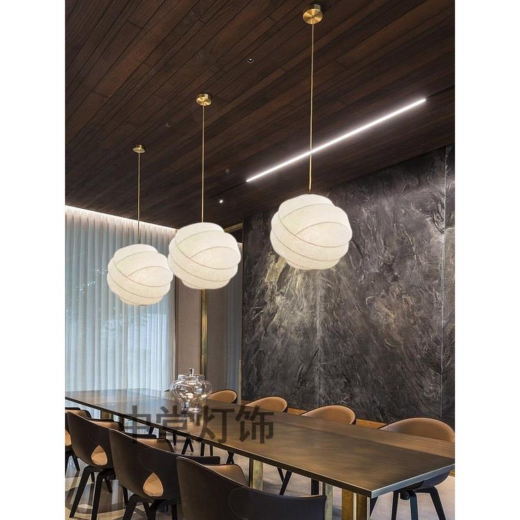 意大利Wabi-Sabi风格丝绸灯日本风格客厅卧室餐厅B&B装饰灯设计师