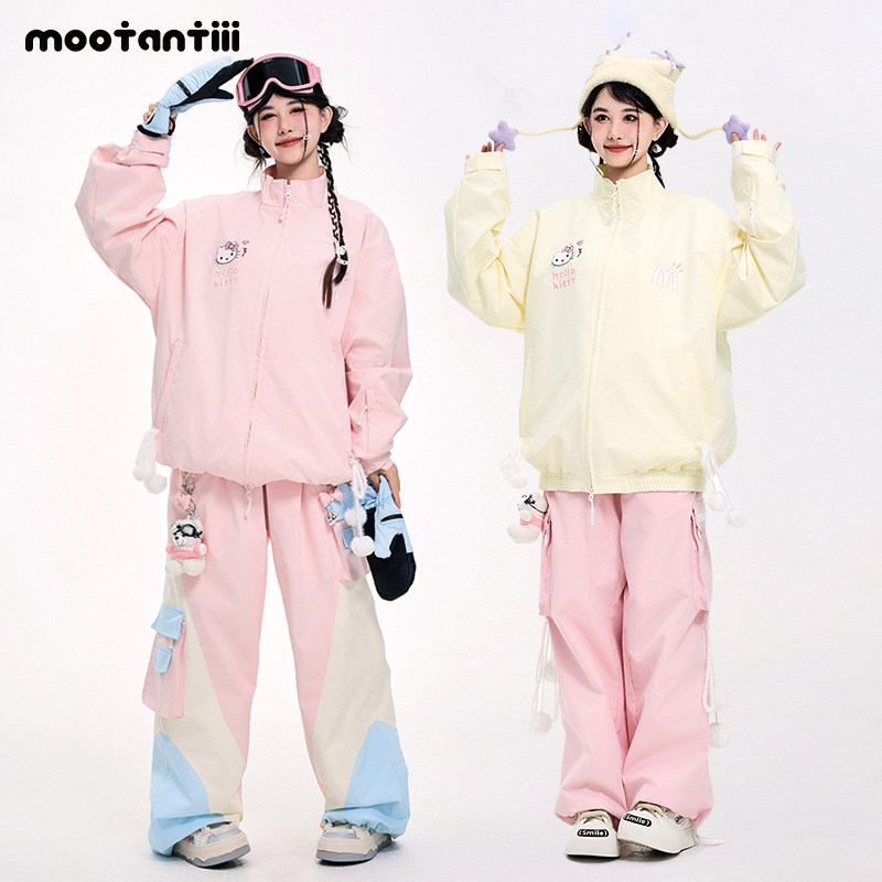 【送硅胶护臀裤】凯蒂猫滑雪服