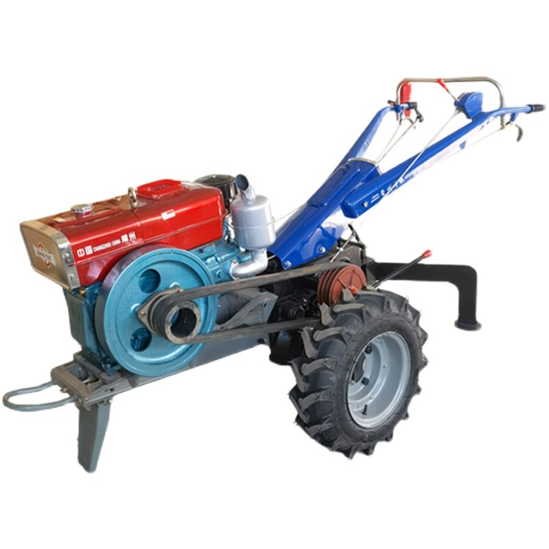 手扶拖拉机绞磨5吨8吨柴油机大滚筒电缆牵引O收线机手推机动绞磨