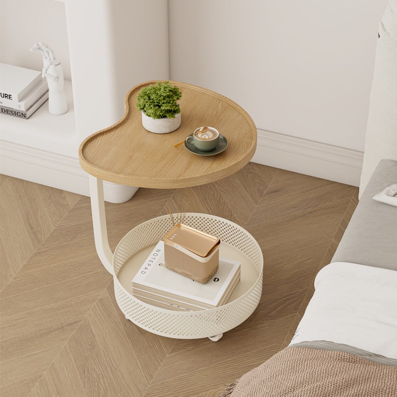 沙发边几轻奢高级感客厅r可移动小茶几小桌子家用创意小推车置物