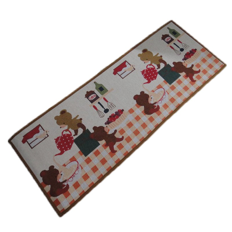 阳台客厅厨房床边吸水防滑家用地毯地垫门垫子4L5*60/120/180