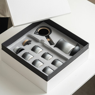 家用茶具陶瓷高档办公室泡茶壶 初璞复古侧把茶壶功夫茶具套装