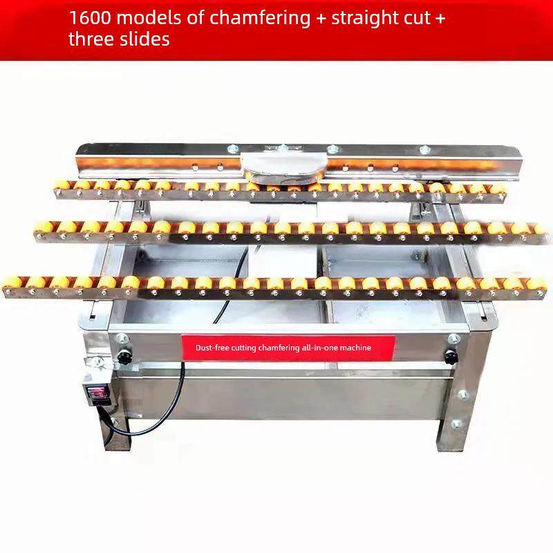 新型瓷砖倒角机45高精度无调整切割海棠角桌面无尘切割一体化倒角