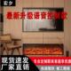 装 定制智能电子壁炉七色模拟火焰欧式 嵌入式 饰柜家用语音加热器