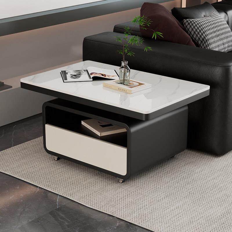 简约现代可移动茶几轻奢高级感沙发边几极简小户型客厅岩板侧边柜