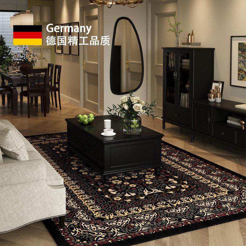 德式覆古地毯客厅高级沙发地垫卧室床边2025新款茶几垫子防水耐脏