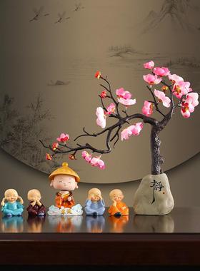 创意中式客厅玄关家居电视柜酒柜装饰品摆件书房办公室桌面小摆设