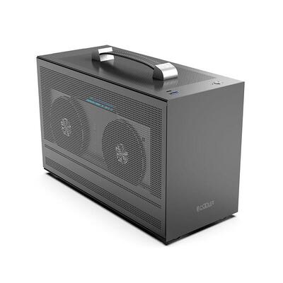 超频三蜂鸟I100 PRO便携式迷你ITX白色电脑机箱 手提A4小机箱