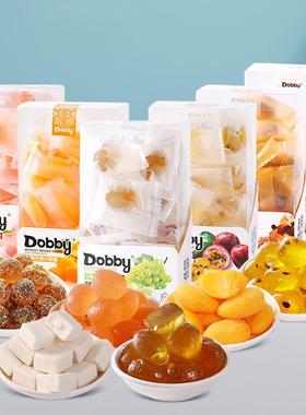 Dobby哆比旅行青蛙水果爆浆果汁软糖网红喜糖年货礼盒糖果零食品