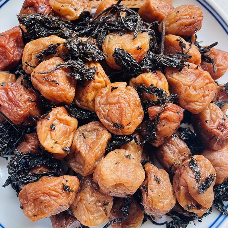 湖南浏阳特产紫苏话梅四月梅蜜饯盐津梅子孕妇休闲零食酸甜瓶装
