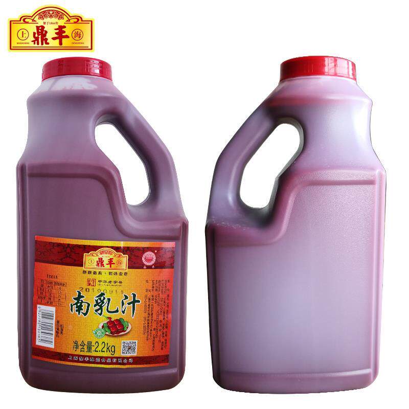 上海鼎丰南乳汁2.2kg 红方腐乳汁 炖东坡肉红烧肉调料 正品腐乳酱