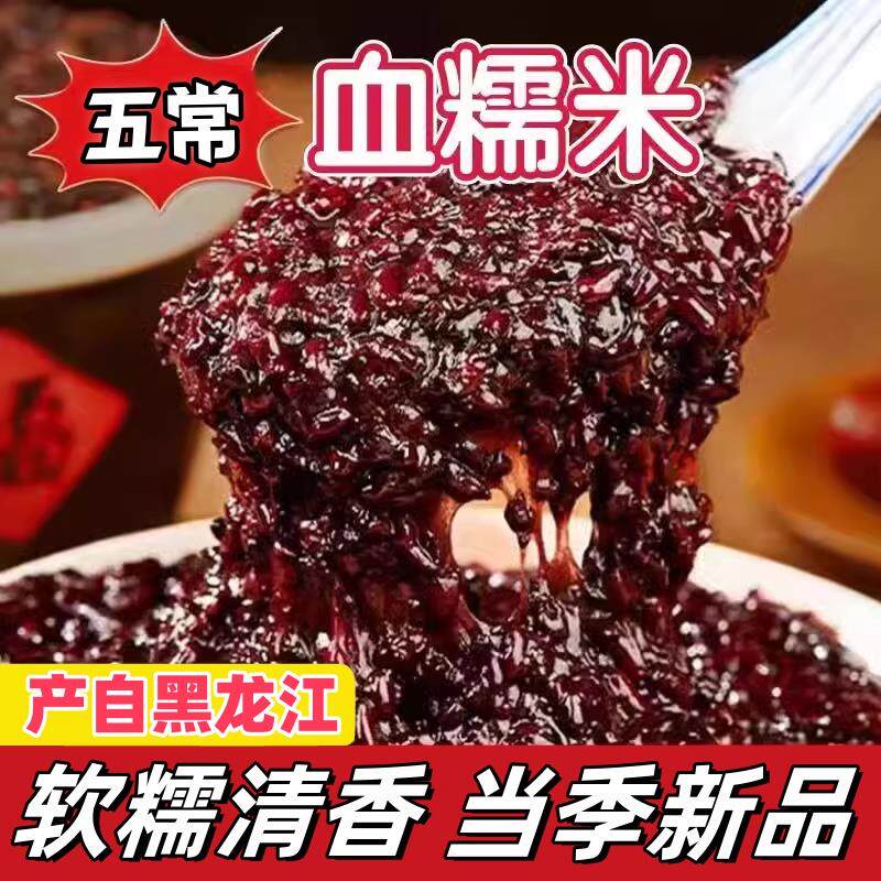 正宗东北血糯米正宗黑糯米紫米血糯米东北饭团粽子奶茶专用血糯米