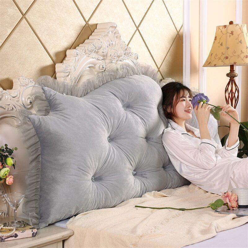 直角韩式公主床头大靠背毛绒软包双人床头靠垫三角靠枕含芯可拆洗,居家布艺,靠垫/抱枕,淘宝优惠券,粉丝福利购,淘宝优惠卷
