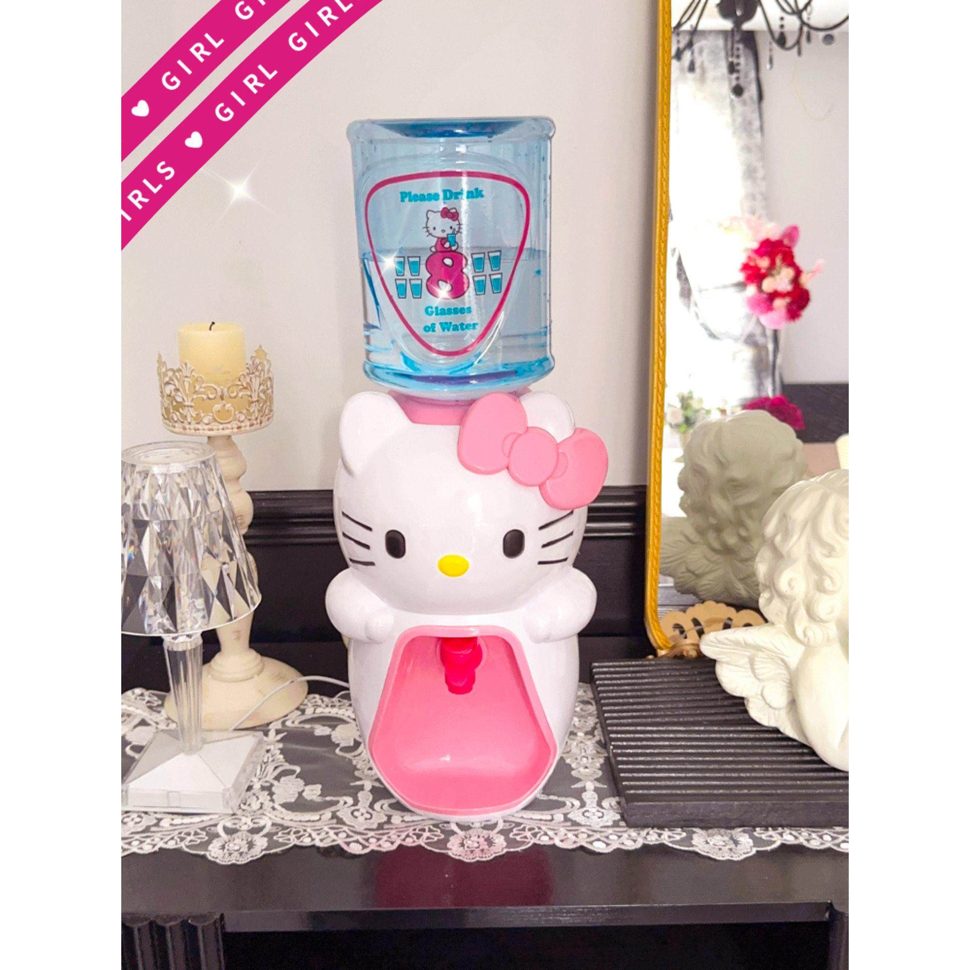 抖音网红KT猫饮水机迷你小型可爱桌面家用奶茶水桶女宿舍儿童专用