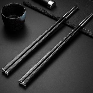 耐高温不锈钢筷子轻奢防滑2024 高端合金筷子家用高档抗菌防霉新款