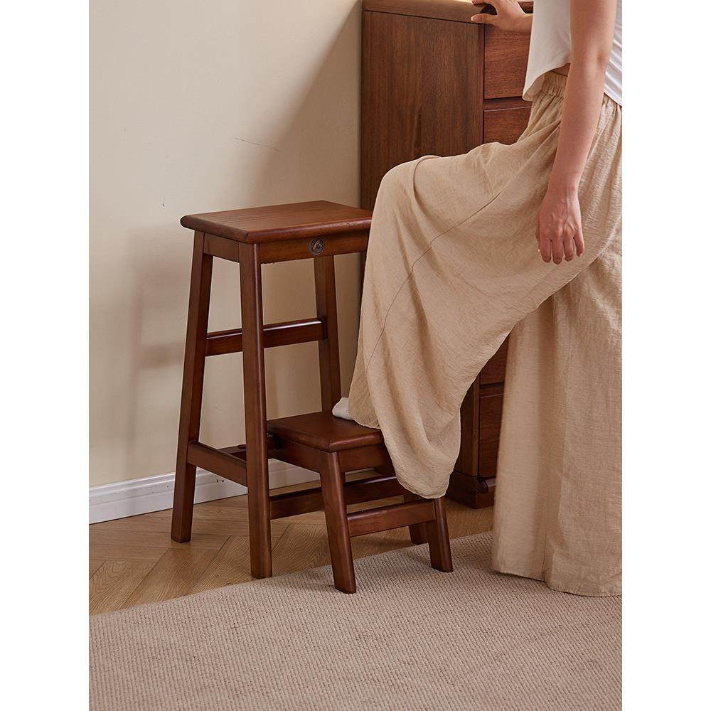 实木梯凳家用梯子折叠梯登高楼梯人字梯凳子梯椅两用小梯子置物架,住宅家具,梯凳,淘宝优惠券,粉丝福利购,淘宝优惠卷