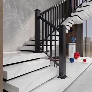 博盾铝合金复式楼梯扶手阳台护栏阁楼道栏杆别墅室内走廊围栏工厂