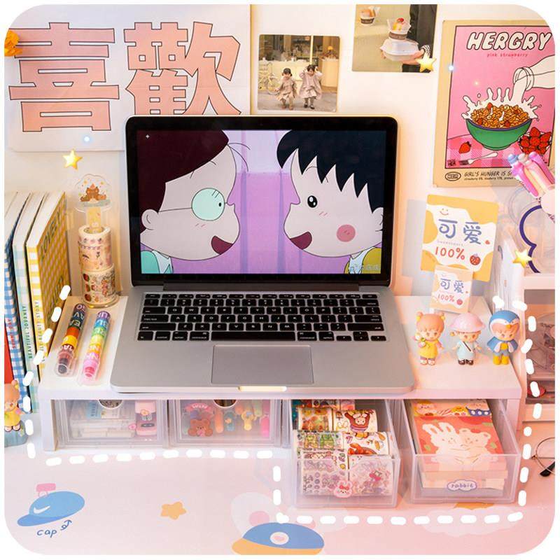 电脑增高架办公桌收纳盒抽屉桌面显示器宿舍好物书桌笔记本置物架,收纳整理,桌面收纳盒,淘宝优惠券,粉丝福利购,淘宝优惠卷