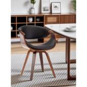 意大利极简主义餐椅家斯堪 纳维亚风格 实木凳阳台休闲学习写作背