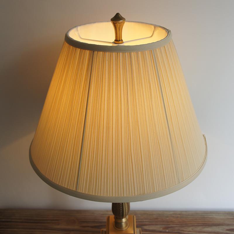 灯具配件卧室床头灯书房 落地台灯罩黄色布艺灯罩小大号外壳罩diy